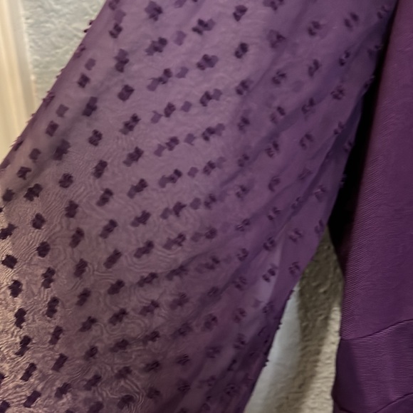 NWT Grace Karin 2XL purple pencil work dress - Picture 2 of 4